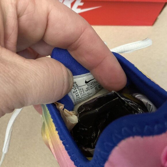 New! Womens Nike Air Vapormax Plus Pink Spell/Citron Pulse Running Shoes. SZ 6.5 - Picture 3 of 9